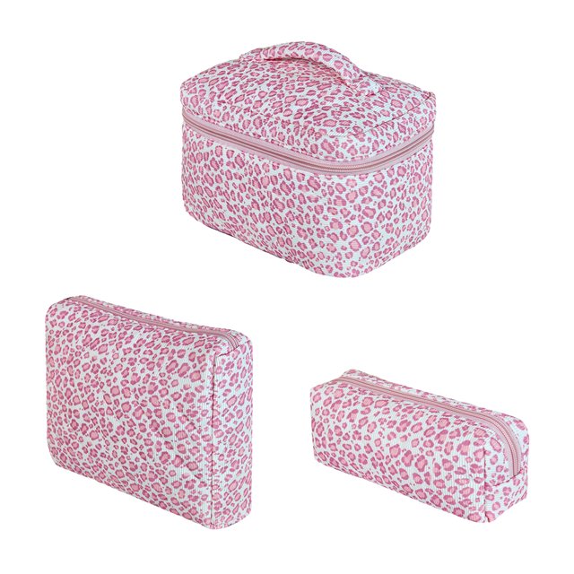 Maquillaje Acolchado 3pcs Ins Polka Impresión Almacenamiento ()