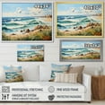 thumbnail image 4 of Designart "Over Beach Soar Seagull Elegance II" Nautical & Beach Floater Framed Wall Art Print, 4 of 7