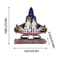 thumbnail image 3 of 4th of July Fighter Plane Wooden Ornament Party Decoration Patriotic Red White Blue Independence Day 1776-2026 Memorial Day Veterans USA Gifts, 3 of 3