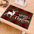 thumbnail image 4 of Dsscvnef Christmas Placemats Set Holiday Dining Table Non Plaid Kitchen Mats Festive Party Home Decorations, 4 of 5