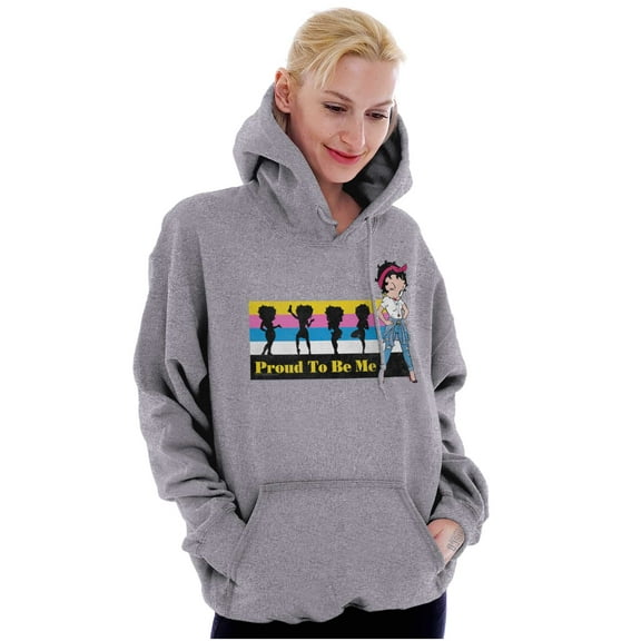 Betty Boop Proud to Be Me Cute Sassy Hoodie Sweatshirt Women Brisco Brands S