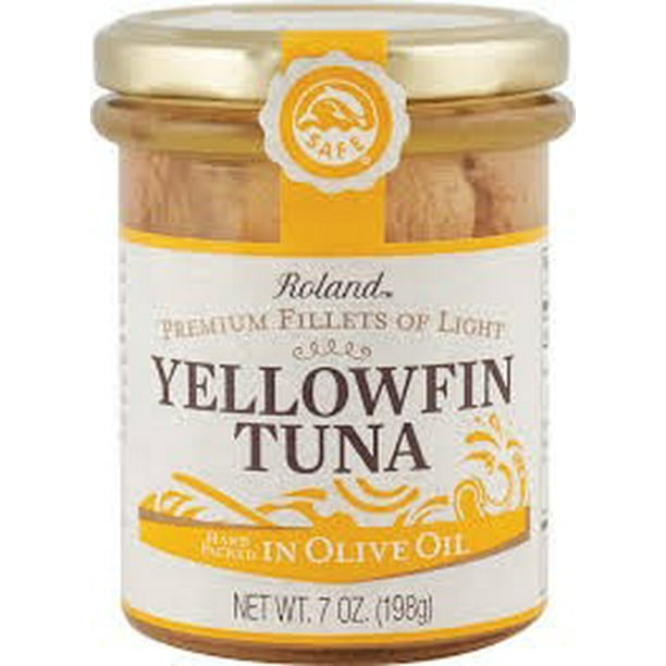 Roland Yellowfin Tuna Fillets In Olive Oil, 7 oz Jar