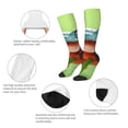 thumbnail image 6 of Lsque Flying Frog On Branch Printed Crew Socks Men's Women's LightWeight Thin Casual Calf Socks ,Knee High Socks,Cotton Socks, 6 of 9