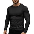 thumbnail image 2 of Hilenly Men’s Long Sleeve Shirts Crew Neck Athletic T-Shirt Gym Workout Running Shirt, 2 of 7