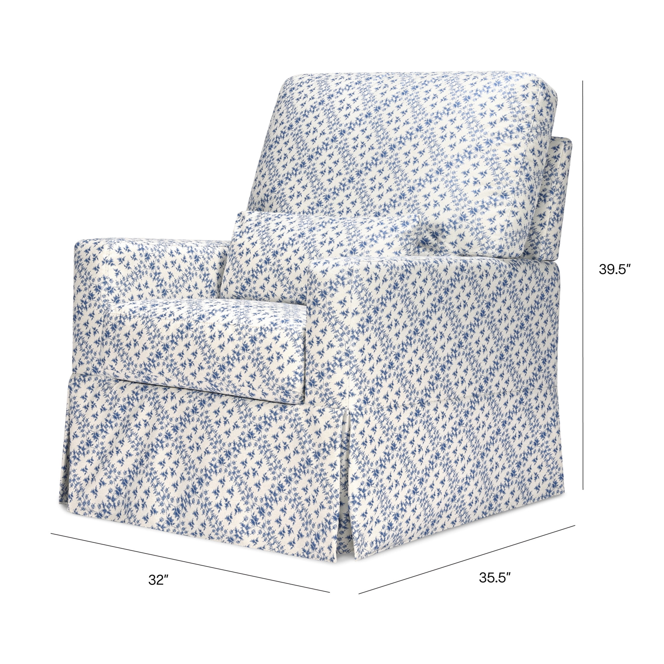 Namesake Sarah Flint x Namesake Crawford Swivel Glider in Eco-Performance Fabric | Water Repellent & Stain Resistant