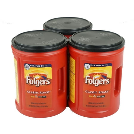 Folgers Coffee, Classic(Medium) Roast, 48 Ounce x 3