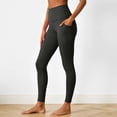 thumbnail image 2 of felwors High Waisted Leggings with Pockets Women, Full Length Capri Buttery Soft Stretchy Yoga Pants (Dark Gray, XXL), 2 of 9