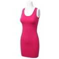 thumbnail image 3 of Women's Basic Scoop Neck Sleeveless Bodycon Mini Tank Dress, 3 of 3