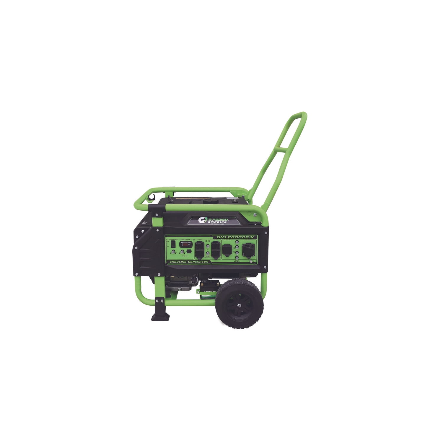 Green-Power America Atlas Series 12000/9500-Watt Electric Start Gasoline Powered Portable Generator w/460cc 16HP  Professional Engine, Battery Included