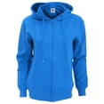 thumbnail image 1 of SG Ladies Full Zip Plain Hooded Sweatshirt, 1 of 3
