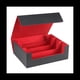 thumbnail image 1 of 1800+ Card Deck Case para Trading Cards, Magnetic Card Storage Box Top Side-Loading Deck Case Game Cards Box Negro & Rojo, 1 of 1