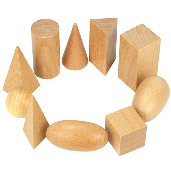 Bloc de Construction en Bois Amusant, Éducatif Précoce, Géométrique, Jouet de Blocs de Construction, Jouet pour Enfant (Kaki)