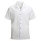 thumbnail image 1 of Mens Casual Manga Corta Botón Abajo Camisas de Color Sólido Suelto Playa Superior Cuello Turndown Blusa de Moda de Verano, 1 of 5