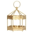 thumbnail image 2 of Hanging Candle LanternMetal Candle Lantern Hex Metal Candle Lantern Candle Lantern Professionally Tested, 2 of 5