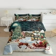 thumbnail image 2 of Homewish Santa Claus Deer 3 Pieces Queen Comforter Set for Teens Kids Children,Happy Xmas Ultra Soft Bedding Sets,Merry Christmas Bedding Comforter Set Breathable,Breathable Home Decor,Reversible, 2 of 8