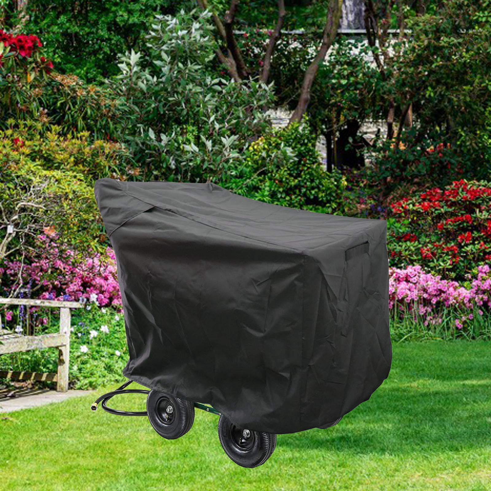 koolsoo Garden Hose Reel Cart Cover Outdoor,Protective Cover Storage Bag,Easy to Clean Waterproof Outdoor Hose Cart Cover for Outdoor
