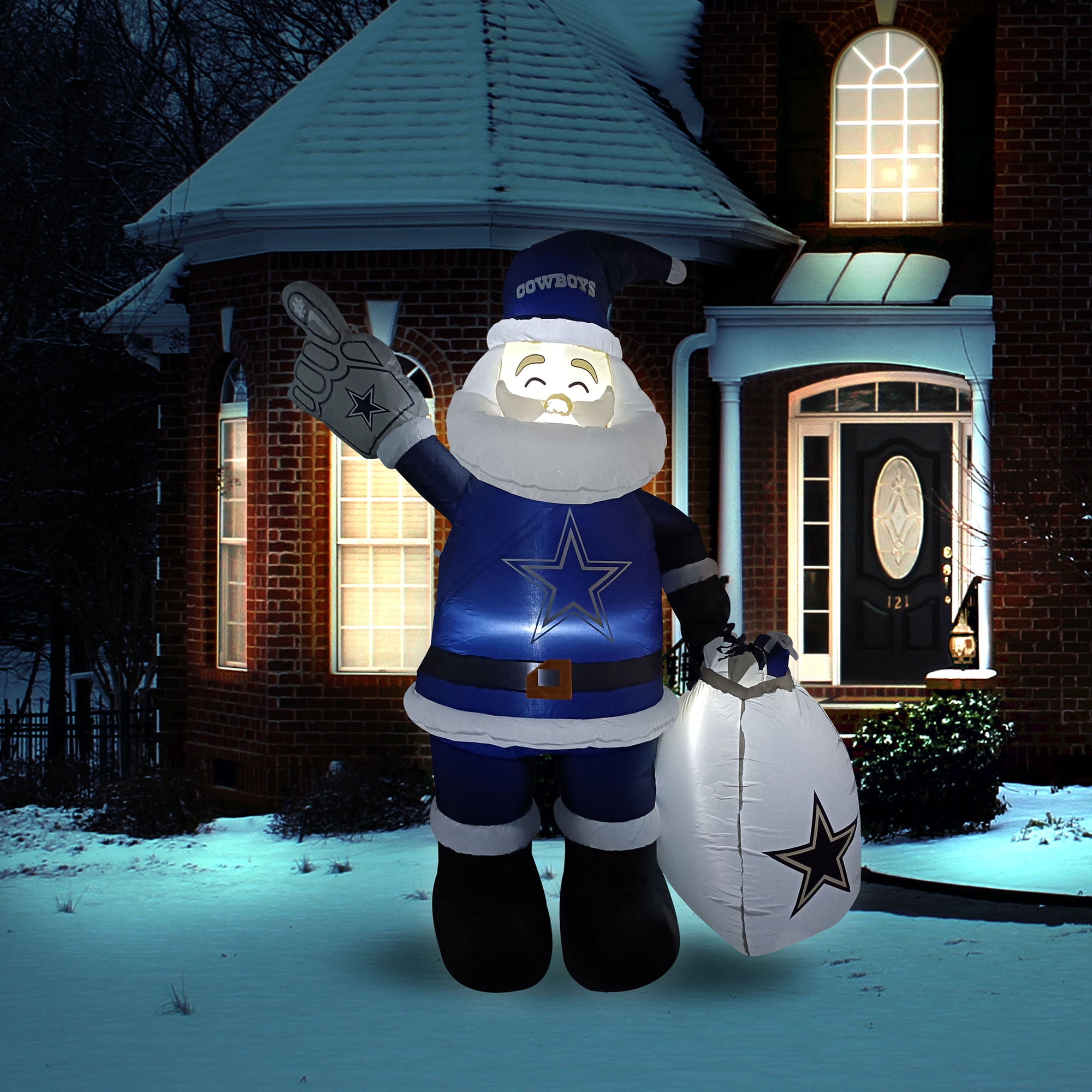 Dallas Cowboys Inflatable Santa