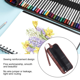 thumbnail image 5 of Organizador de viaje para material de arte y papelería, estuche compacto para lápices con rollo para guardar bolígrafos en cualquier lugar Fountain Pen Haven, 5 of 5