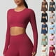 thumbnail image 1 of Camiseta blanca para mujer,Camiseta informal de manga larga con cuello redondo para mujer, con estampado de cuadros suaves, para uso diario, ideal para el hogar, sopatenor, 1 of 9