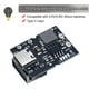 thumbnail image 5 of Seitruly Mini módulo de de Li 2A tipo C, placa de iones de litio Manual, pieza de carga portátil de viaje con protección inversa eléctrica Electrónica miscelánea 4.35V, 5 of 6