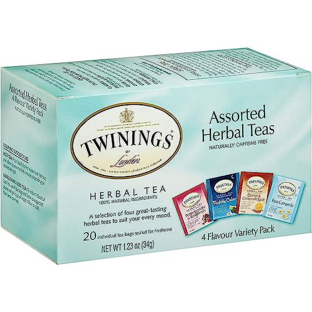 Twinings Assorted Herbal Tea Bags, 20 Count (Pack of 6), Enjoy Hot or Iced
