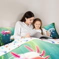 thumbnail image 5 of Castle Fairy Kids Teens Kawaii Axolotl Twin Comforter Sets,Sea Salamander Bedding Set, 5 of 8