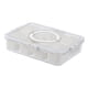 thumbnail image 5 of Contenedor de alimentos con compartimentos, organizador para refrigerador, contenedores, tarro de condimentos portátil, plato para servir, cajón de 8 rejillas, 5 of 8