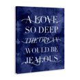 thumbnail image 2 of Stupell Industries Contemporary Romanic Ocean Love Serif Text Watery Background Canvas Art, 30 x 40, by Lil' Rue, 2 of 7