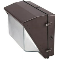 LED Wall Packs for Outdoor Lighting with Photocell - Dusk to Dawn - Adjustable Wattages - 40W, 60W, 80W, 100W, 120W - Weatherproof - DLC Listed (SWP5 - Brown, 80W/60W/40W (5000K; 277-480V))