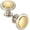 Brushed Gold + Brushed Nickel, variant on 30 Pack Gold and Nickel Kitchen Cabinet Knobs Brushed Gold and Silver Drawer Knobs 1960 Round Single Hole Cabinet Pulls for Cabinets Drawers Dresser Cupboard Bedroom Bathroom