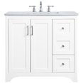 thumbnail image 5 of Elegant Decor Moore 36" Single Quartz Top Bathroom Vanity in White, 5 of 15