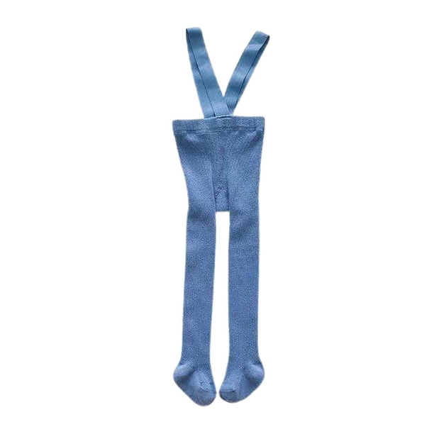 Pantimedias Con Tirantes Transpirables Para Niños Pequeños, Pantimedias Ajustadas De Cintura Alta De Color Sólido Para Niñas Pequeñas, Calcetines Básicos Para El Día A Día Eigraketly BA001331-15