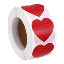 Uxcell Colored Heart Stickers, Color Coding Labels for Inventory Office Red