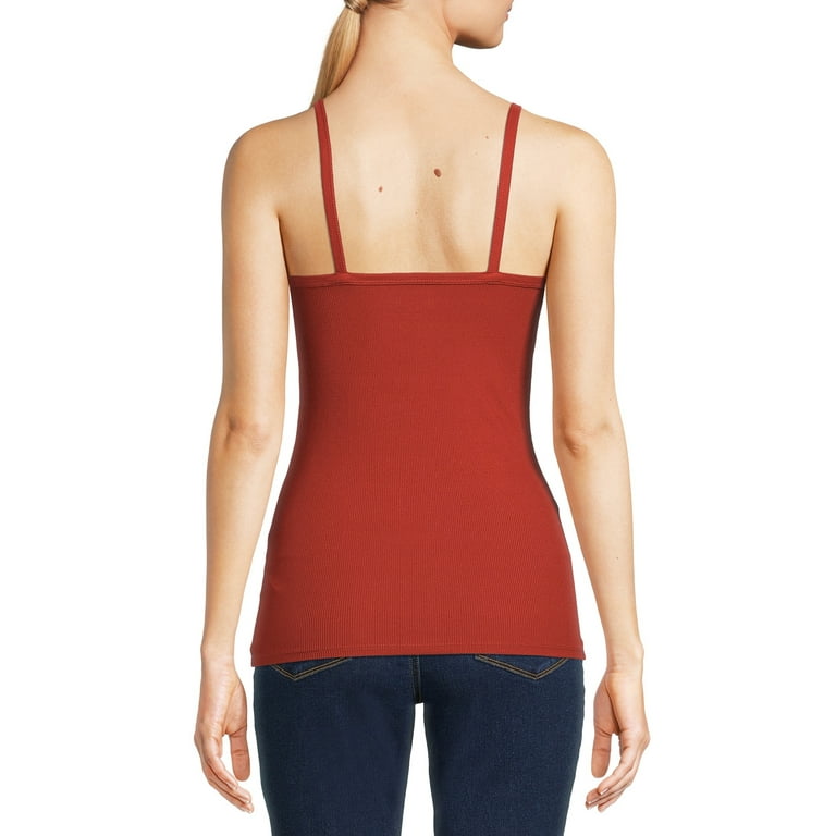 No Boundaries Spaghetti Strap Tank Top Shirt Cami Women’s XL dark red