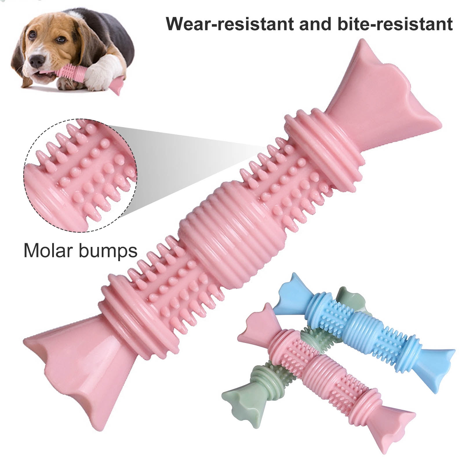 DOPI Molar Stick Toy Candy Shape Wear-resistant Reusable Puppy Teething Chew Toys Pet Gift