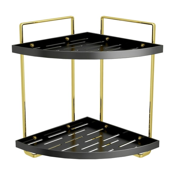 AYktou Home Organizers and Storage Corner Bathroom Organizer Countertop Tier Corner Shelf Bathroom Vanity Organizer Perfume Organizer Corner Bathroom Storage Counter Shelf for Party Indoors
