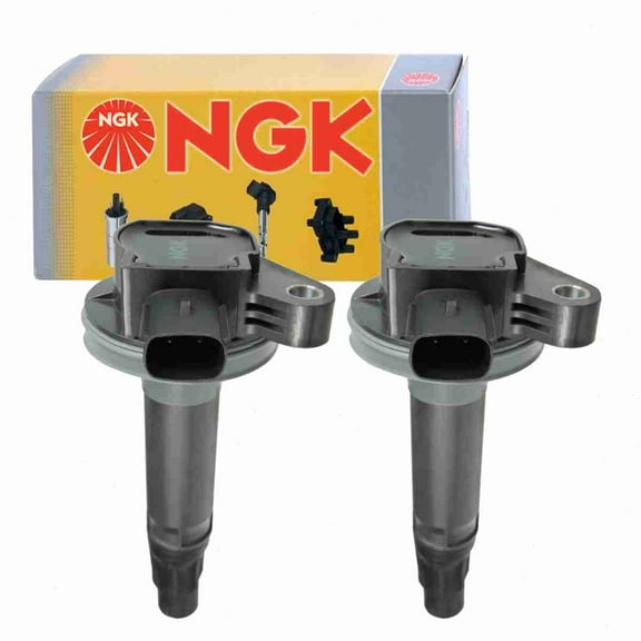 2 pc NGK 48856 Ignition Coils for 1415211 178-8498 2505-304360 36-8142 673-6013 7T4Z-12029-DA 7T4Z-12029-E CY01-18-100 CY01-18-100A CY01-18-100B DG519 DG520 E1053 E1095 GN10237 GN10638 IC633 IC633SB
