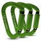 thumbnail image 1 of Pack de 3 Mosquetones para Escalada FVW de Alta Resistencia 25KN Certificados UIAA, 1 of 6