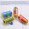 thumbnail image 6 of Uxcell Polyester Embroidery Thread and Thread Spools Savers Kit, Olive Green Pink, 6 of 6