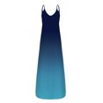 thumbnail image 2 of KaLI_store Dresses for Women Womens Mini Dress Summer Casual A-line Dress with Pockets Blue,XL, 2 of 3