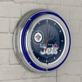 thumbnail image 4 of Winnipeg Jets Watermark Retro Neon Analog Wall Clock with Pull Chain, 4 of 6
