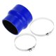 thumbnail image 1 of Ofertas Únicas 1 Juego 89mm/3.5"-102mm/4.02" Longitud 102mm/4.02" Manguera de Silicona Azul para Automóvil con Abrazaderas Manguera de Protuberancia Refrigerante Universal, 1 of 7