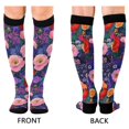 thumbnail image 4 of FORMRS Womens Knee High Socks Casual Long Thick Travel Daily Wear, 1 Pair, Beautiful Floral Pattern, 4 of 6
