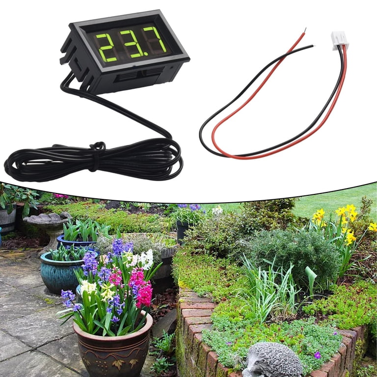DC 12V Mini Digital LED Thermometer for Car Temp DC 12V Mini Digital LED Thermometer for Car Temp