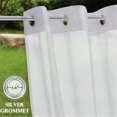 thumbnail image 6 of White Sheer Curtains 84 Inch Length | Voile Window Panels for Living Room & Bedroom | Light Filtering Polyester Drapes with Double Rod Pocket | Sold as 1 Panel, 6 of 8