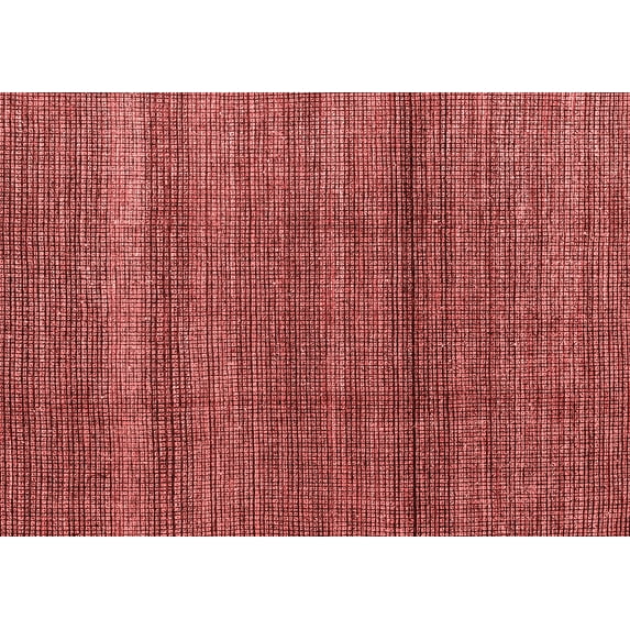 Ahgly Company Machine Washable Indoor Rectangle Abstract Red Modern Area Rugs, 7' x 9'