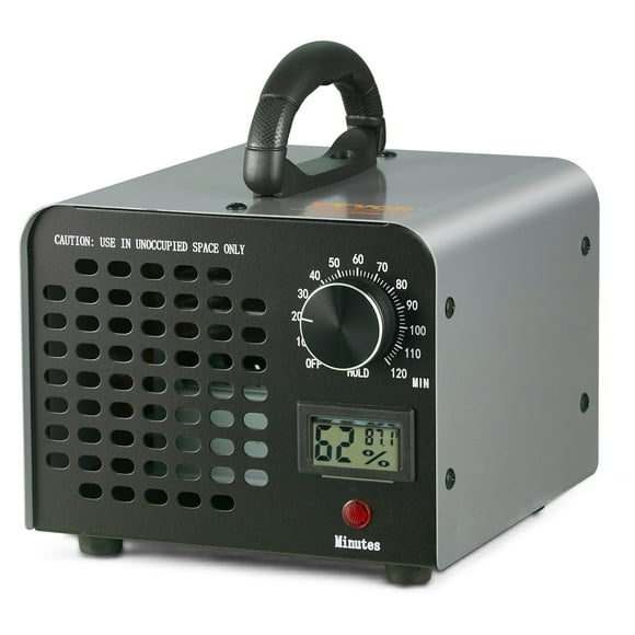 VEVOR Générateur d'Ozone, Machine à Ozone 36000 Mg/h Éliminateur d'Odeurs, Machine à Générateur d'Ozone Grande Capacité Commerciale/industrielle, Ionisateurs d'Air pour la Maison Désodorisant avec Réglage de Temps 0-120 min pour Pièces, Voitures, Animaux