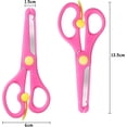 thumbnail image 2 of 4 Pieces Set Child Safety Scissors, Plastic Handle Preschool Training Kids Craft Scissors, 2 of 5