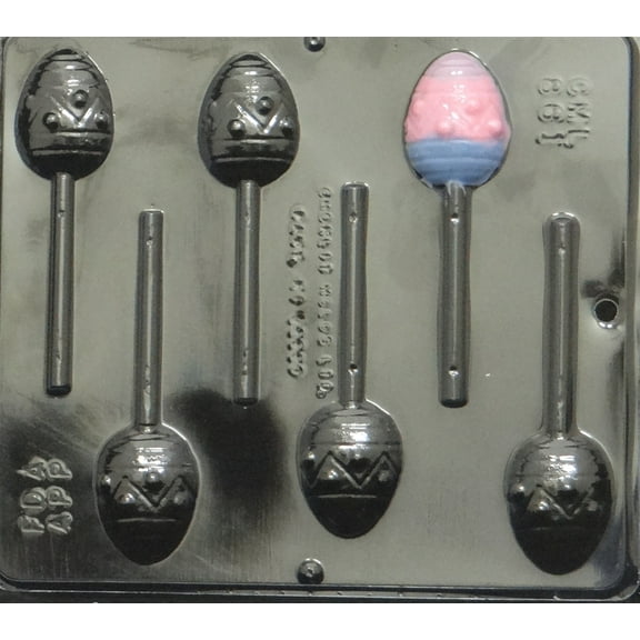 861 Easter Egg Lollipop Chocolate Candy Mold