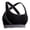 Black, variant on Sports Bra Gym Bra Non-Wired Women's Bralette Comfortable Seamless Padded Full Cup Bustier Top for Sleep Nursing & Light Sports in Multiple Colors